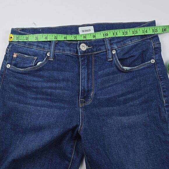 Hudson -1165 Natalie Midrise Slim Boyfriend Crop Jeans Altered hem Inseam 20" 27 - Picture 4 of 9